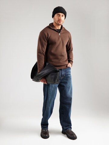 SELECTED Bluzka sportowa 'SLHDAN' w kolorze brązowy