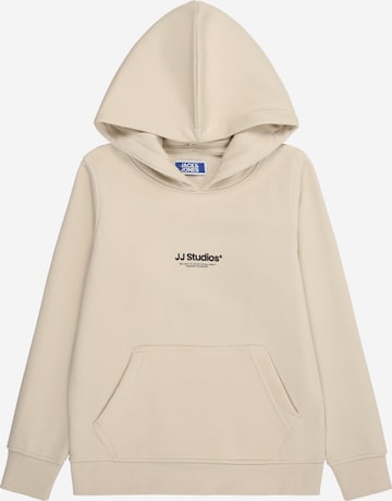 Sweat 'JJESoho' Jack & Jones Junior en beige : devant