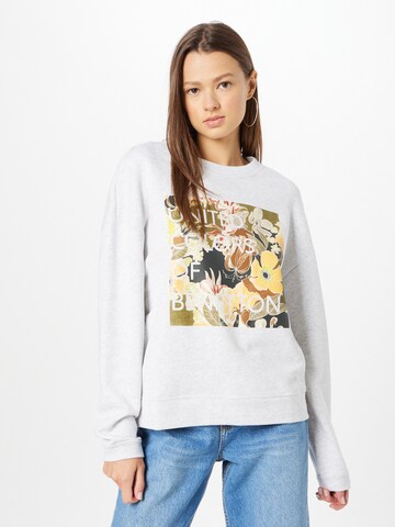 UNITED COLORS OF BENETTON Sweatshirt in Grey: front