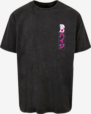 F4NT4STIC Shirt 'Heidi Dream Big Heroes of Childhood' in Black: front