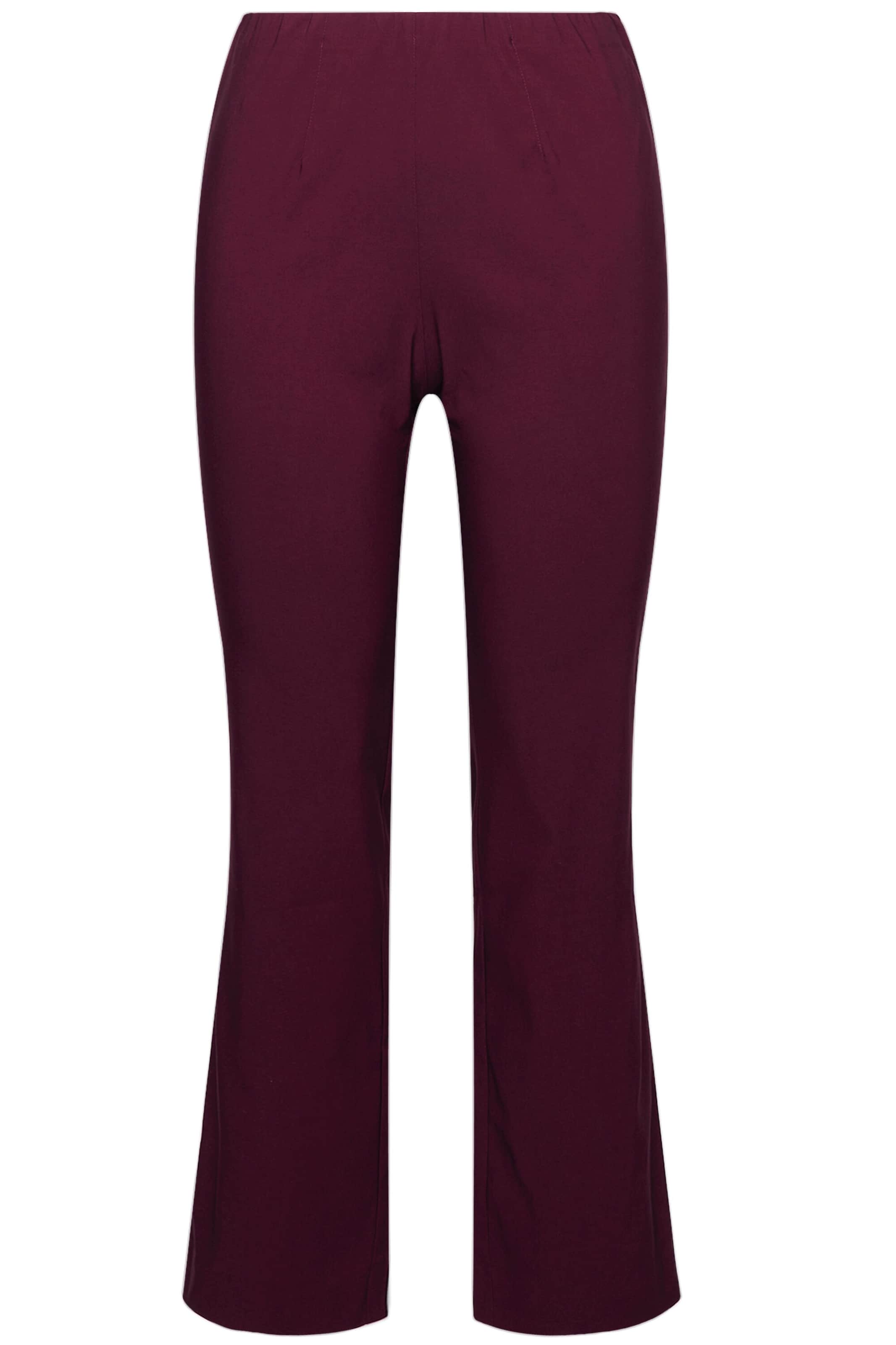 Ulla Popken Loosefit Hose in Lila: Vorderseite