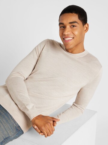 Pull-over 'Town' SELECTED HOMME en beige