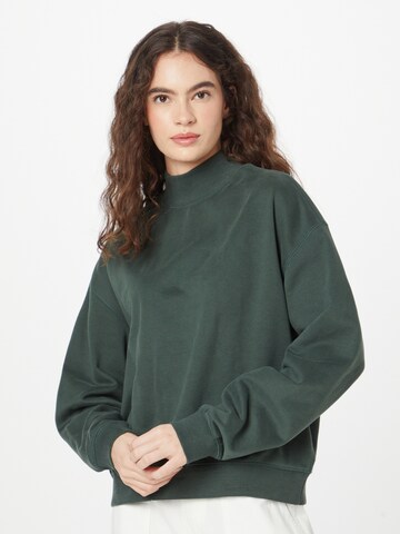 Sweat-shirt WEEKDAY en vert : devant