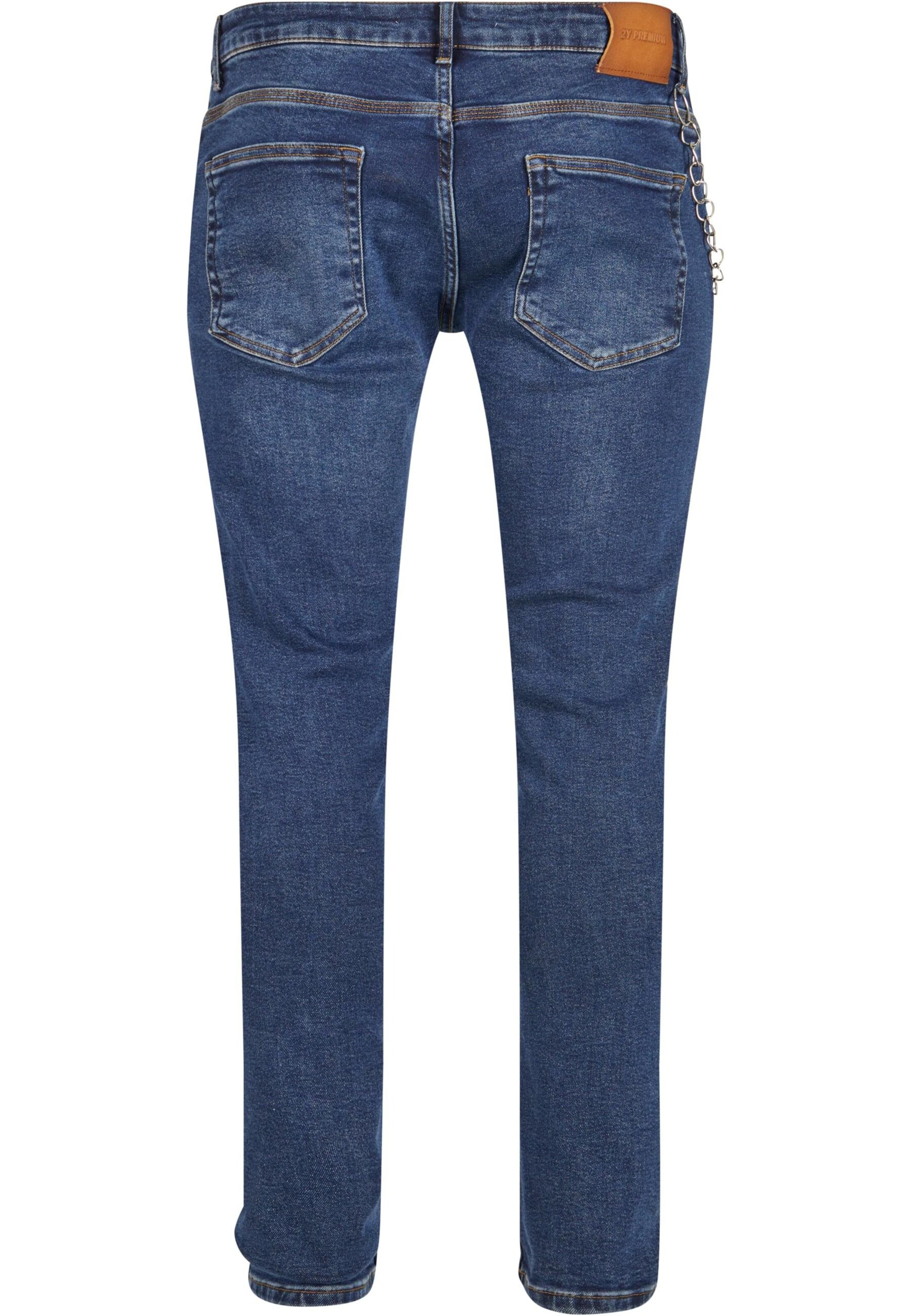 2Y Premium Skinny Jeans in Blau