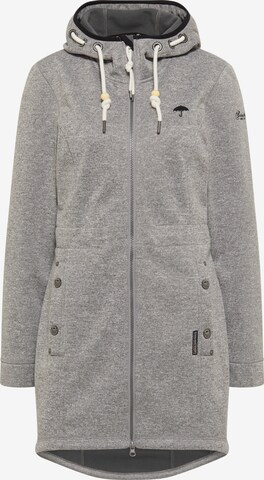 Schmuddelwedda Between-Seasons Coat in Grey: front