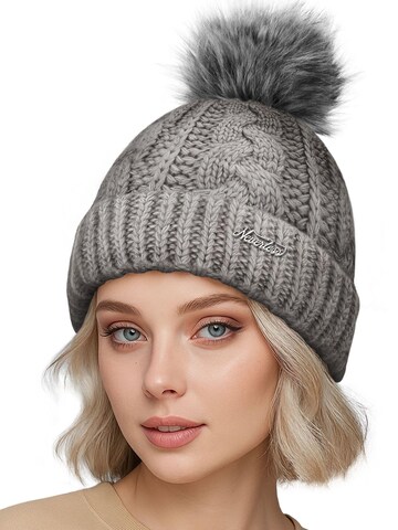Neverless Beanie '1980' in Grey: front