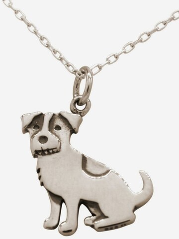 Gemshine Necklace 'Jack Russell Terrier Hund' in Silver