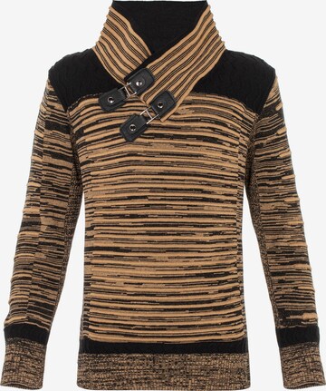 CIPO & BAXX Sweater in Brown: front