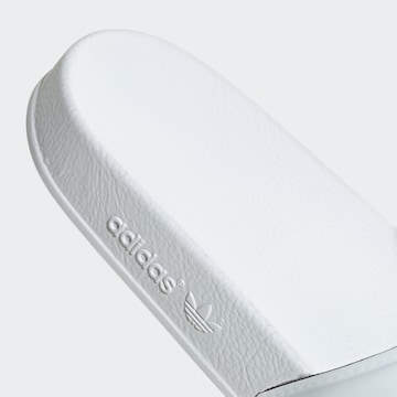 Claquettes / Tongs 'Adilette' ADIDAS ORIGINALS en blanc