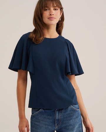 Bluză de la WE Fashion pe albastru: față