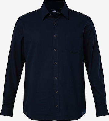 Chemise Men Plus en bleu : devant