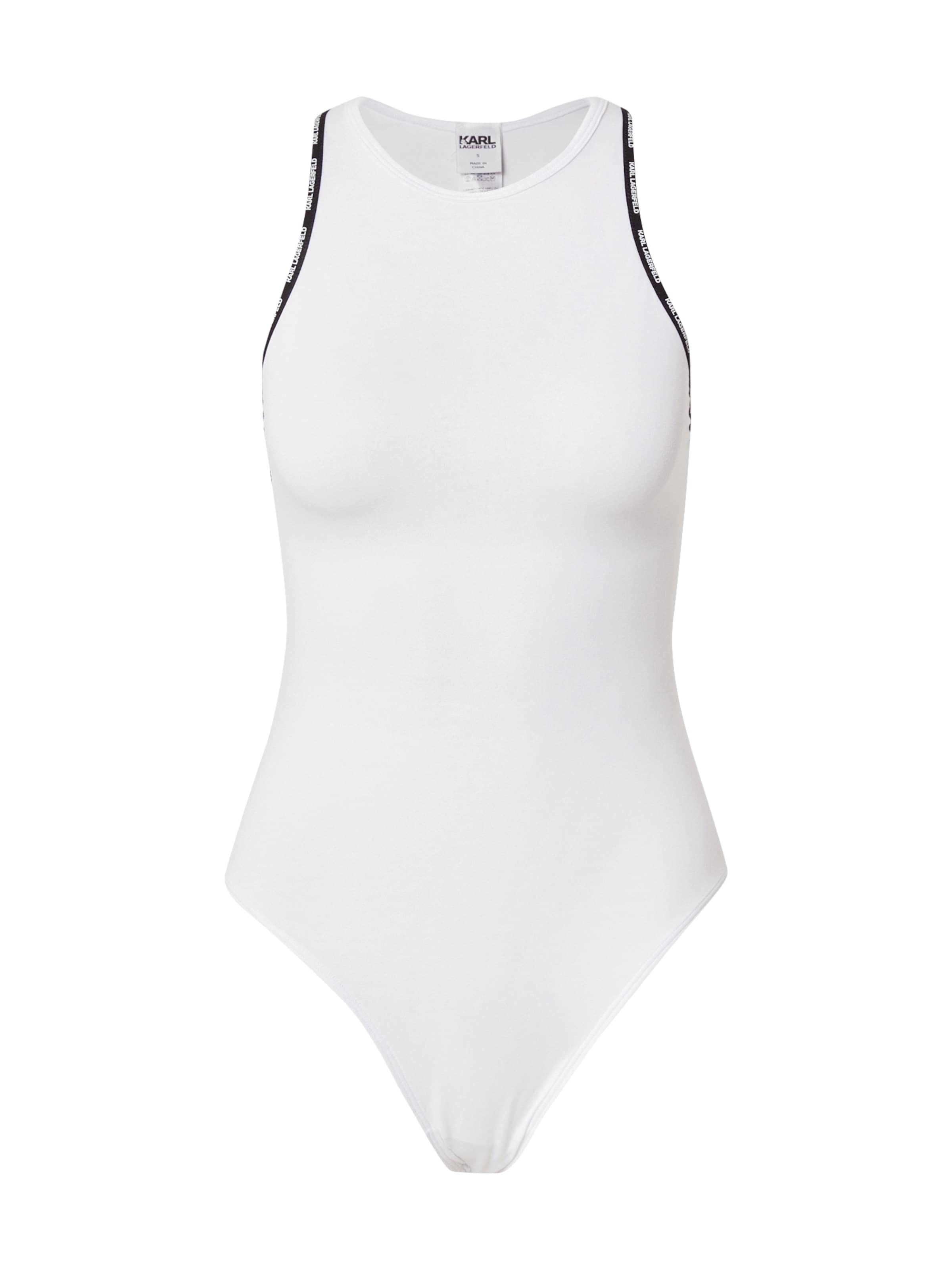 Karl Lagerfeld Tričkové body – bílá: přední strana