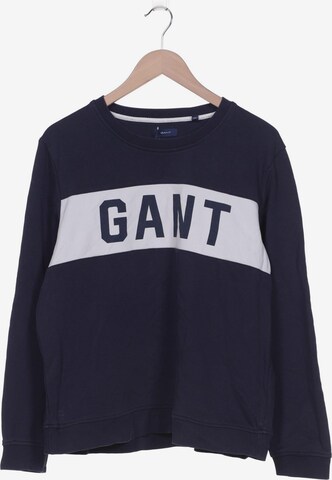 GANT Sweatshirt & Zip-Up Hoodie in XXL in Blue: front