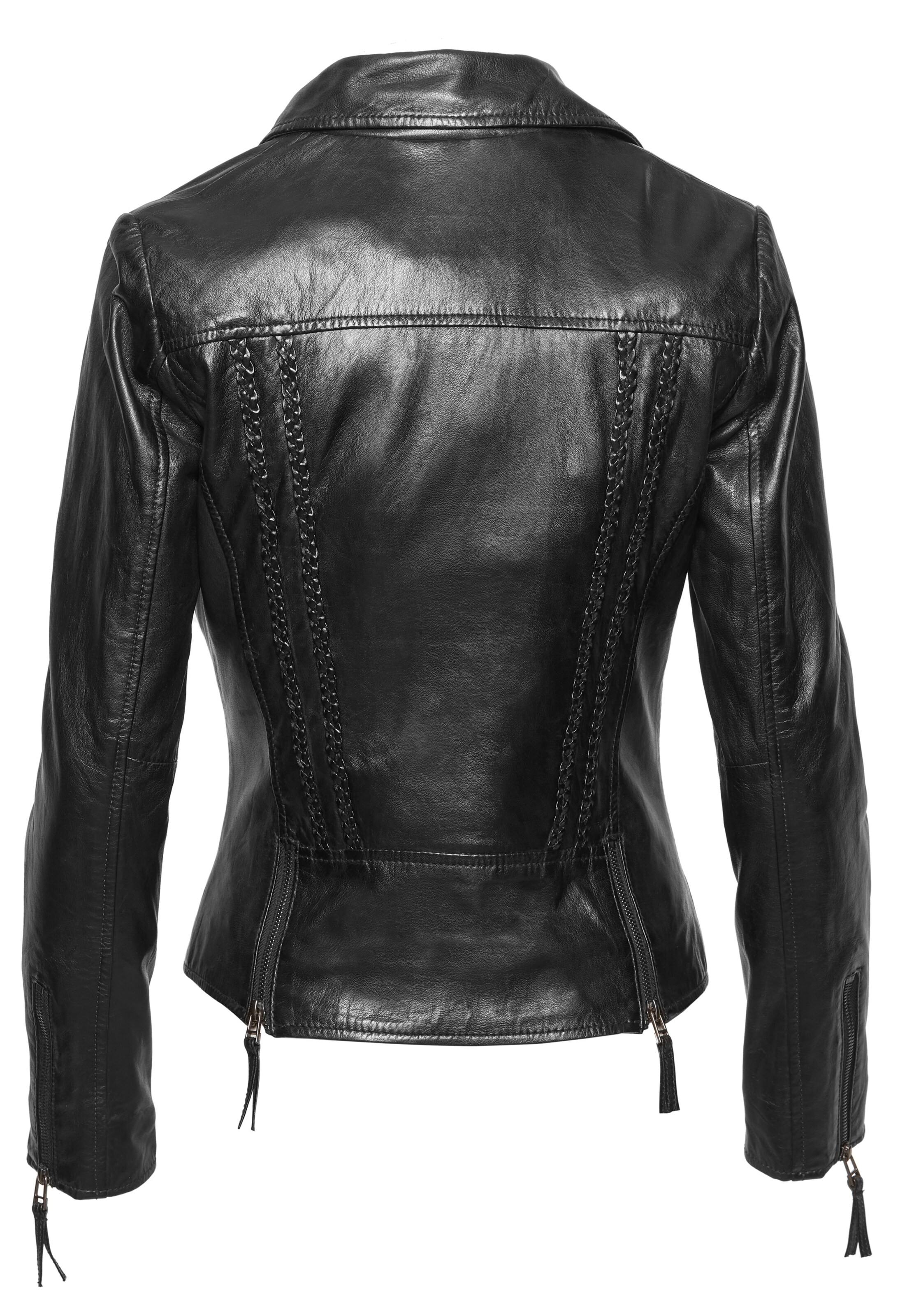 7ELEVEN Lederjacke 'SEJady' in Schwarz