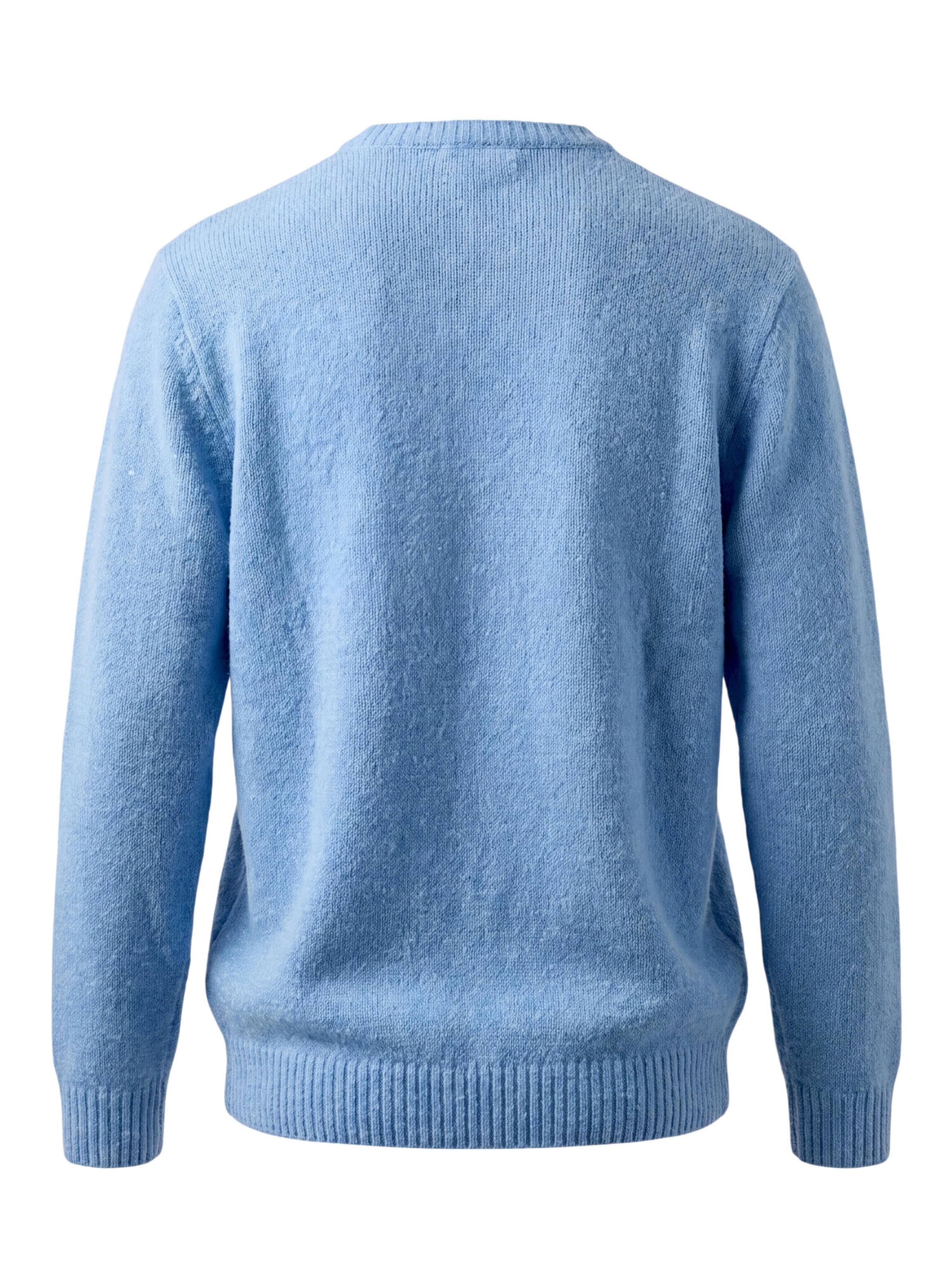 zero Strickpullover mit Rundhalsausschnitt in Blau