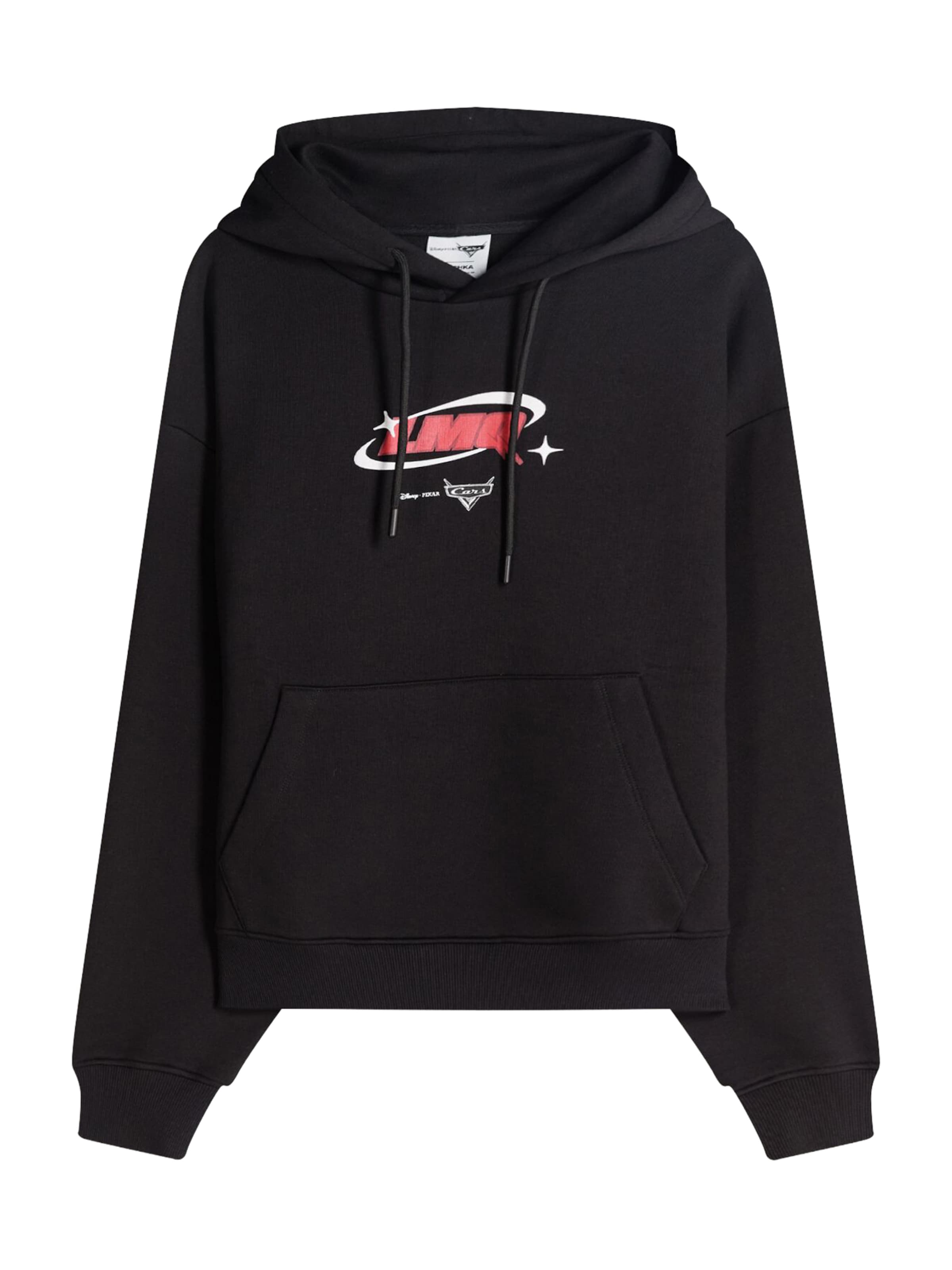 Felpa 'CARS' di Bershka in nero: frontale