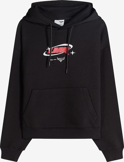 Bershka Collegepaita 'CARS' värissä vaaleankeltainen / punainen / musta / valkoinen, Tuotenäkymä