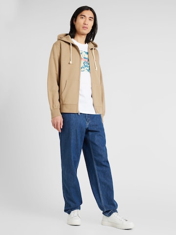 LEVI'S ® Regular Fit Sweatjacke 'New Original' in Braun