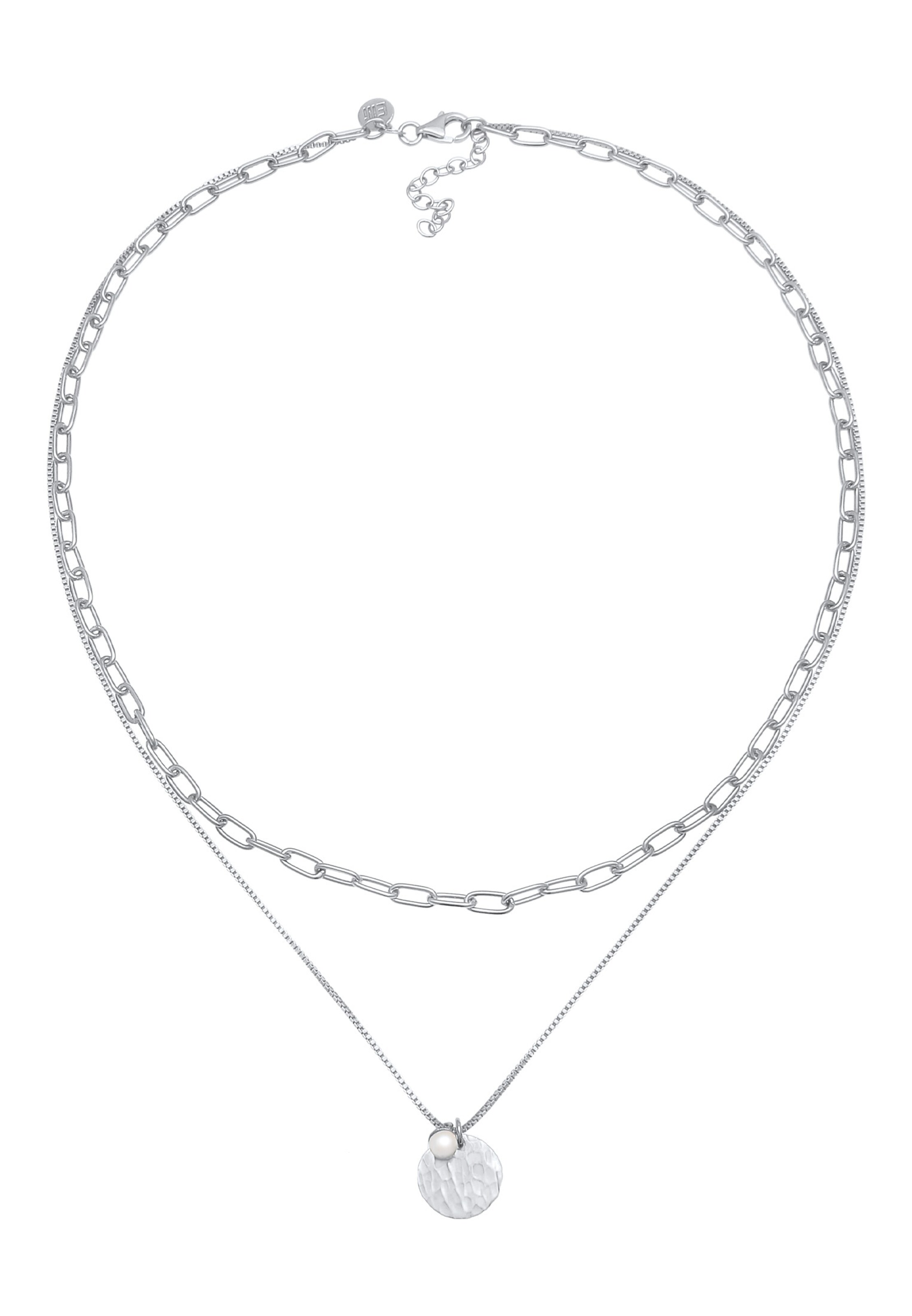 ELLI PREMIUM Цепочка в Серебристый: спереди