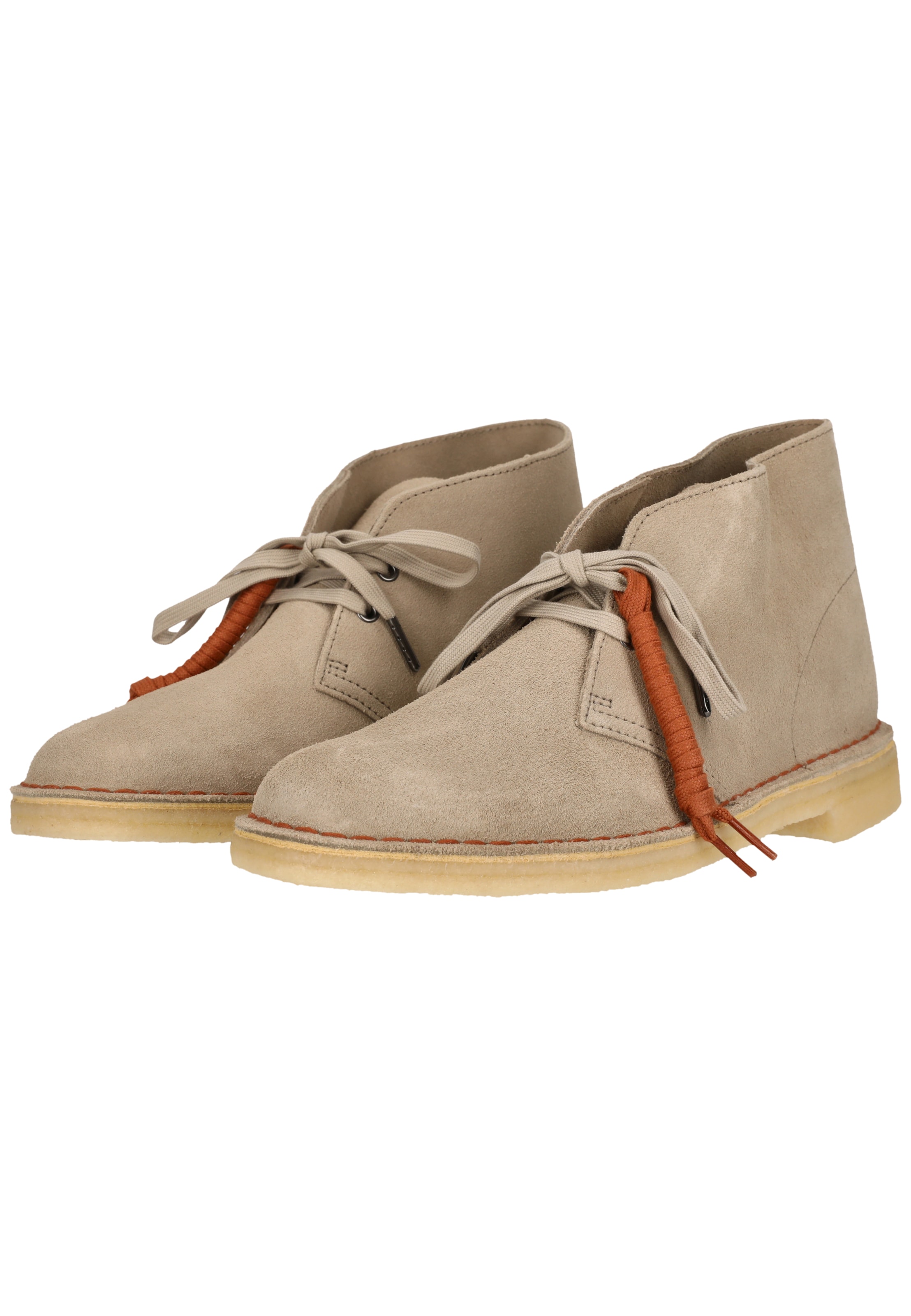 CLARKS Veterlaarzen 'Desert Boot Sand Suede' in Beige
