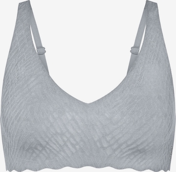 SLOGGI Bügelloser BH ' Blue ZERO Feel Bliss ' in Grau: Vorderseite