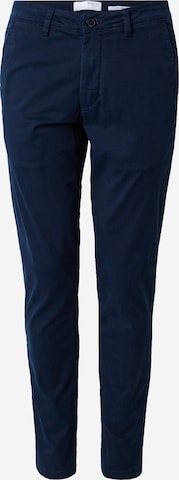 SELECTED Chino trousers 'SLH175 MILES' in Blue: front