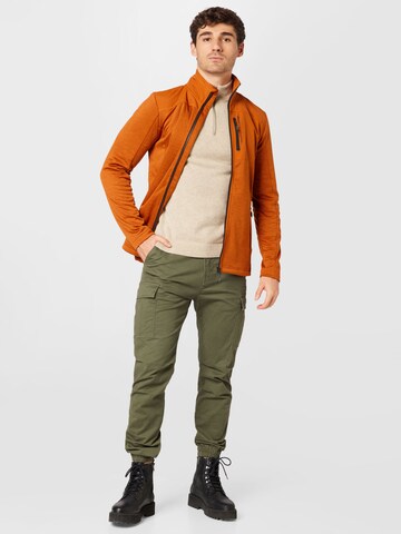 PROTEST Athletic fleece jacket 'HAMMEREN' in Orange