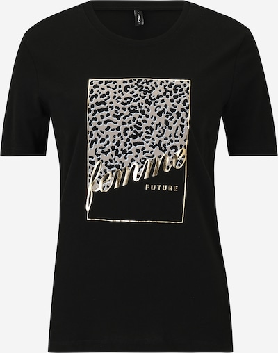 Marškinėliai 'ONLTANYA' iš Only Tall, spalva – Auksas / pilka / juoda, Prekių apžvalga