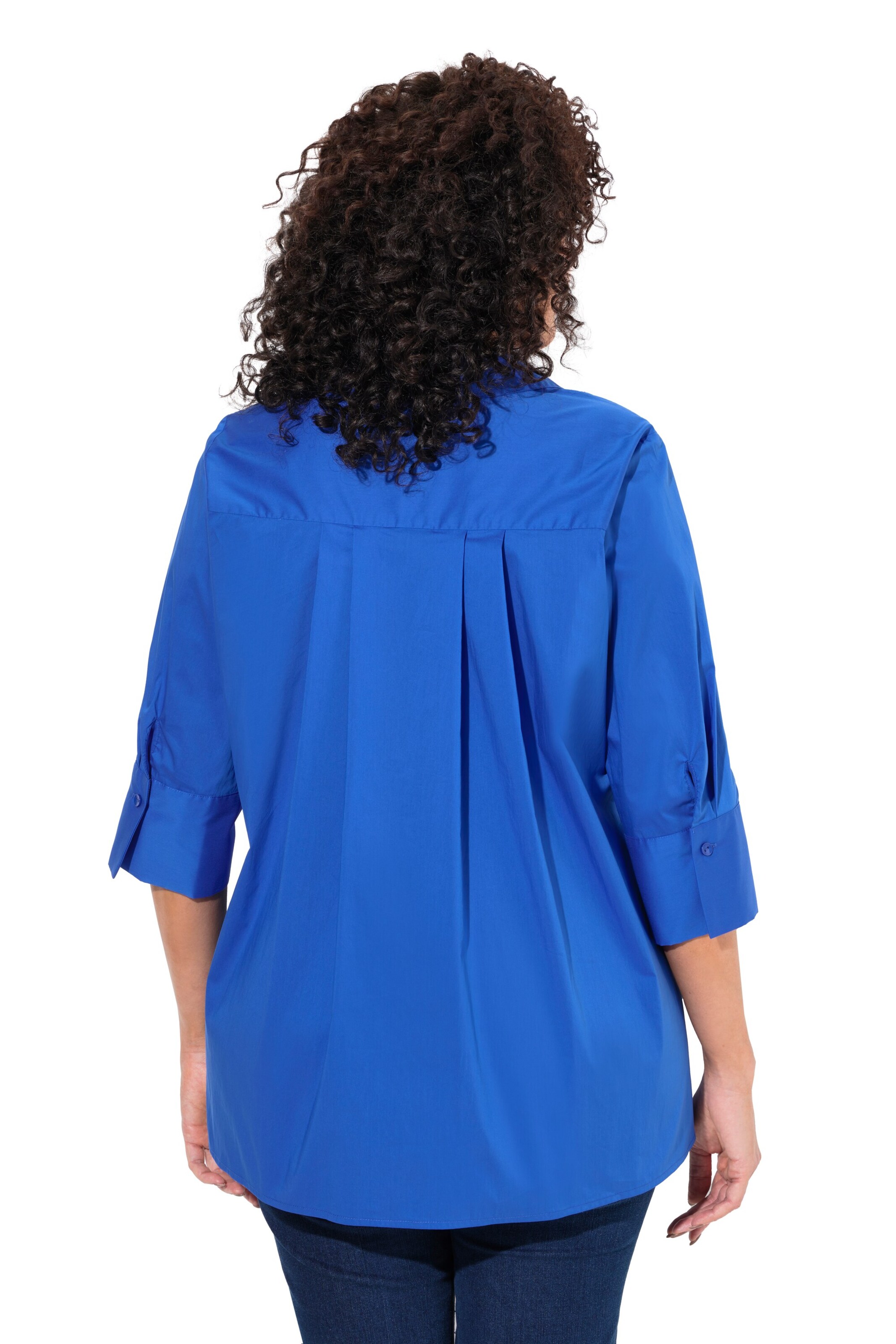 Ulla Popken Hemdbluse in Blau