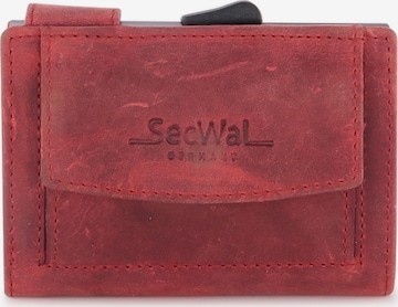 SecWal Wallet in Red: front