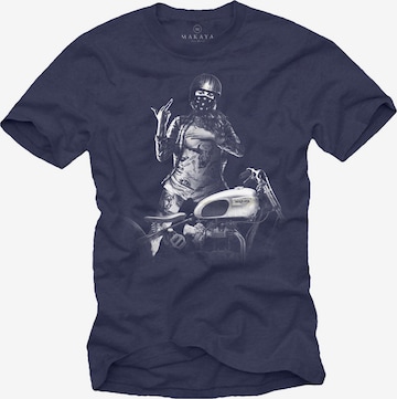 MAKAYA Shirt 'TriumphGirl' in Blue: front