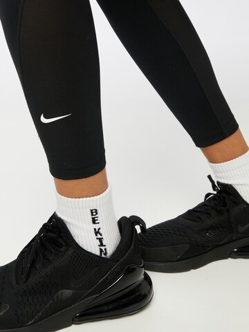 NIKE Skinny Sportbroek 'One' in Zwart