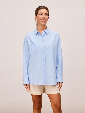noar studios - Blusa en azul: frente