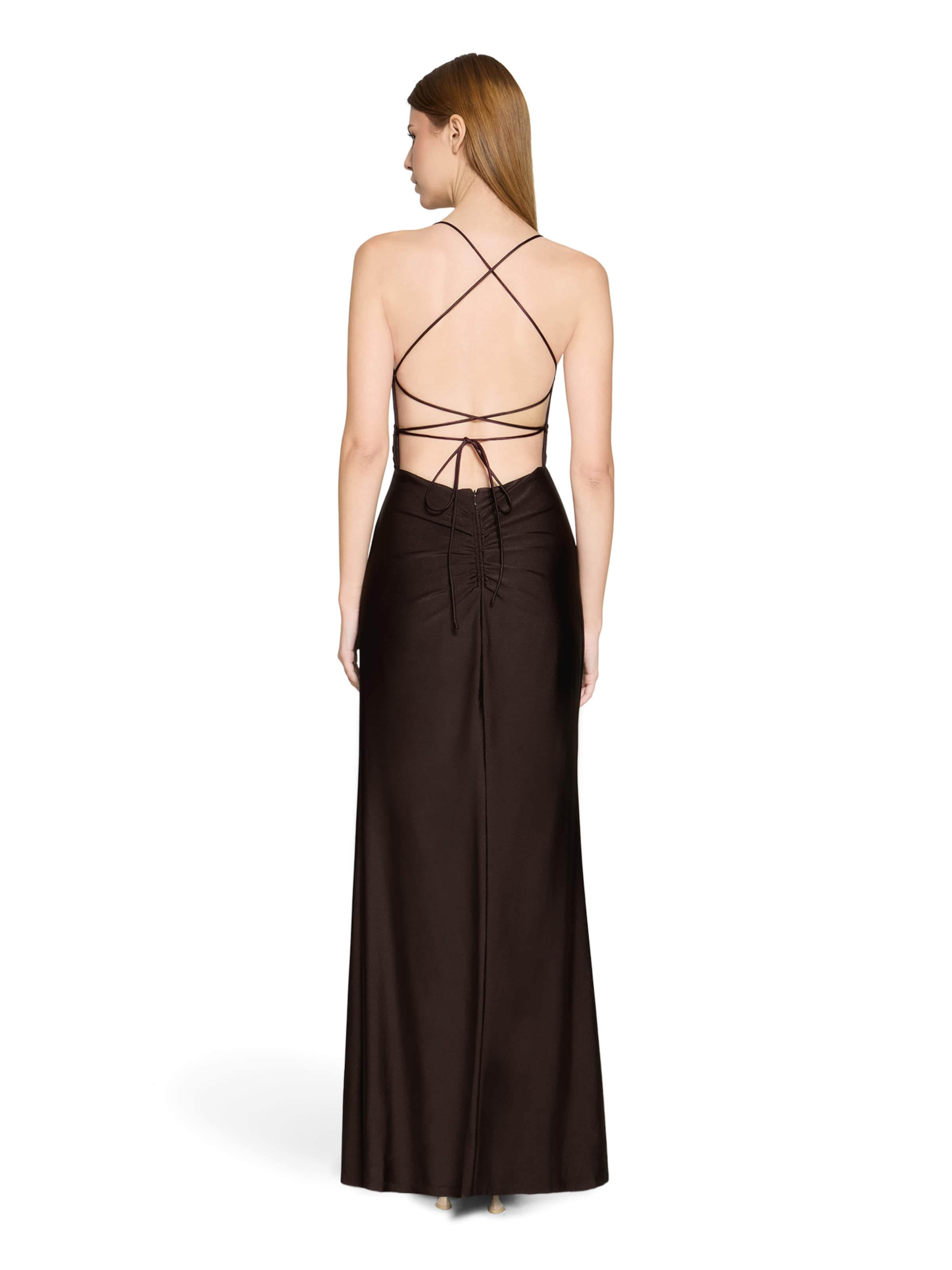 Robe de soirée Vera Mont en marron