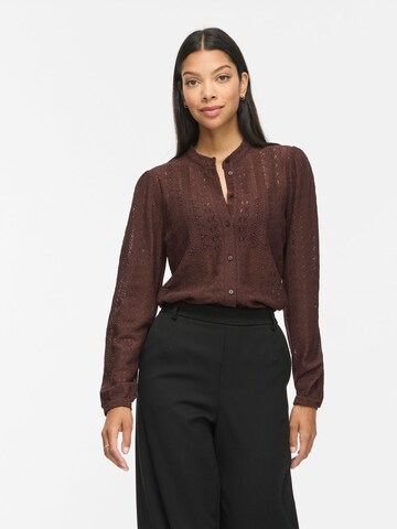 VILA - Blusa 'VIChikka' en marrón: frente