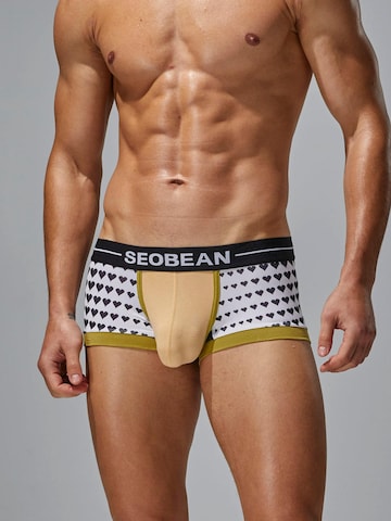 SEOBEAN Boxershorts 'Love Heart' in Gold: Vorderseite