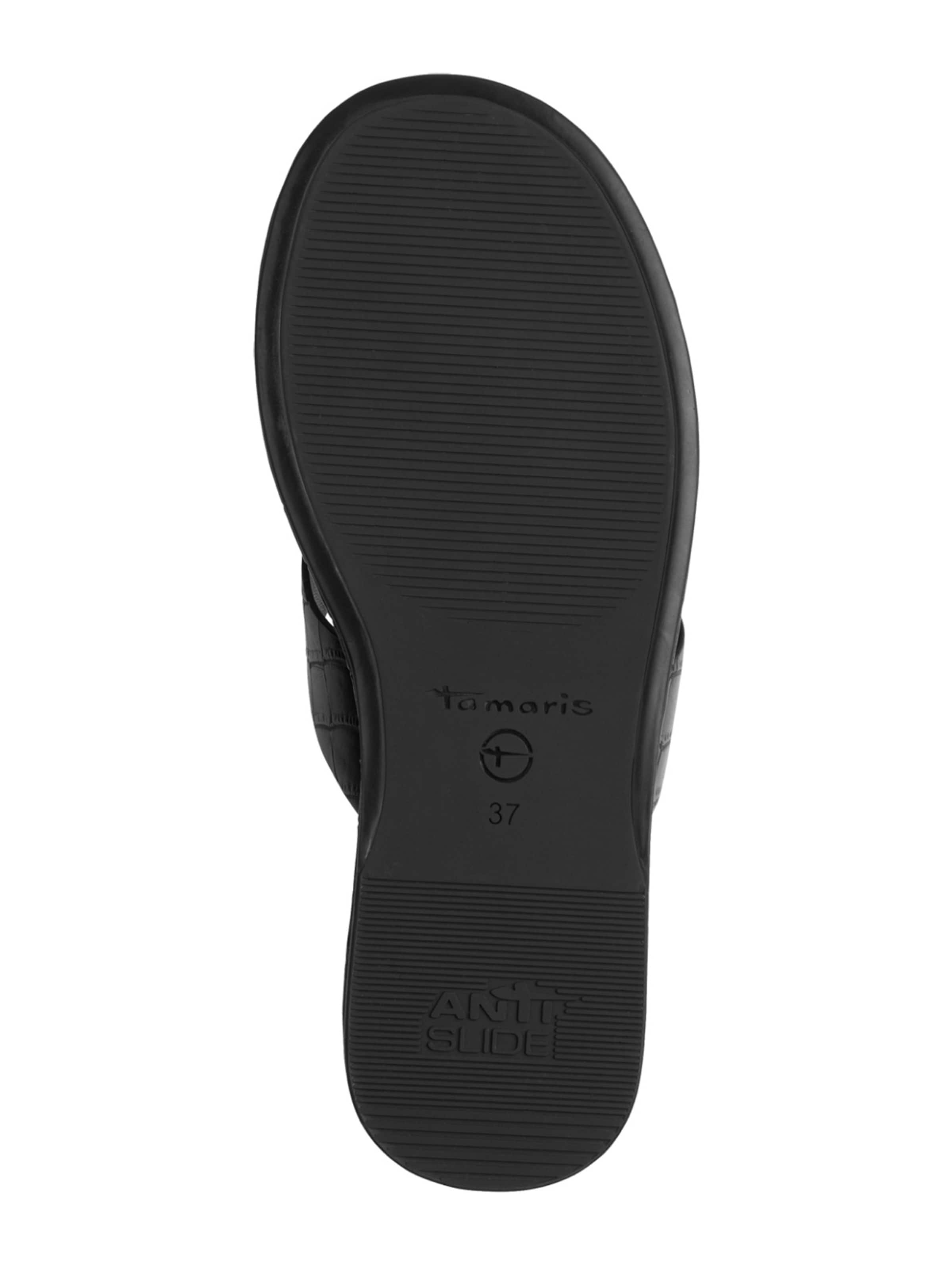 Tamaris Ujjelválasztó-pántos szandál - fekete