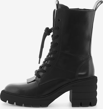 Kennel & Schmenger Lace-Up Ankle Boots 'Bump' in Black: front