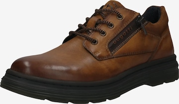 bugatti Buty sznurowane w kolorze brązowy: przód