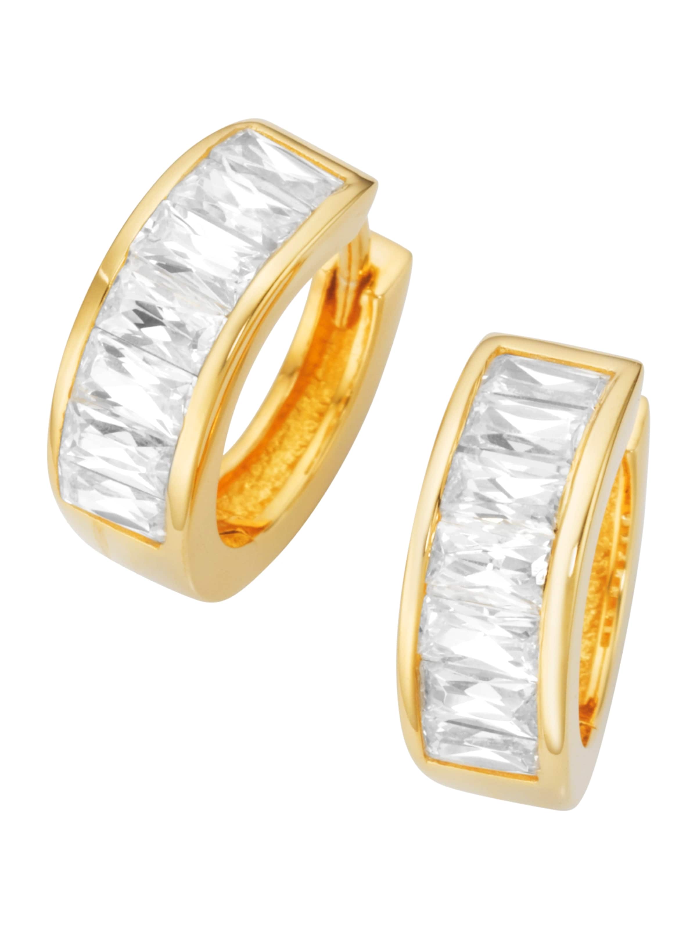 Giorgio Martello Milano Ohrringe in gold / transparent, Produktansicht