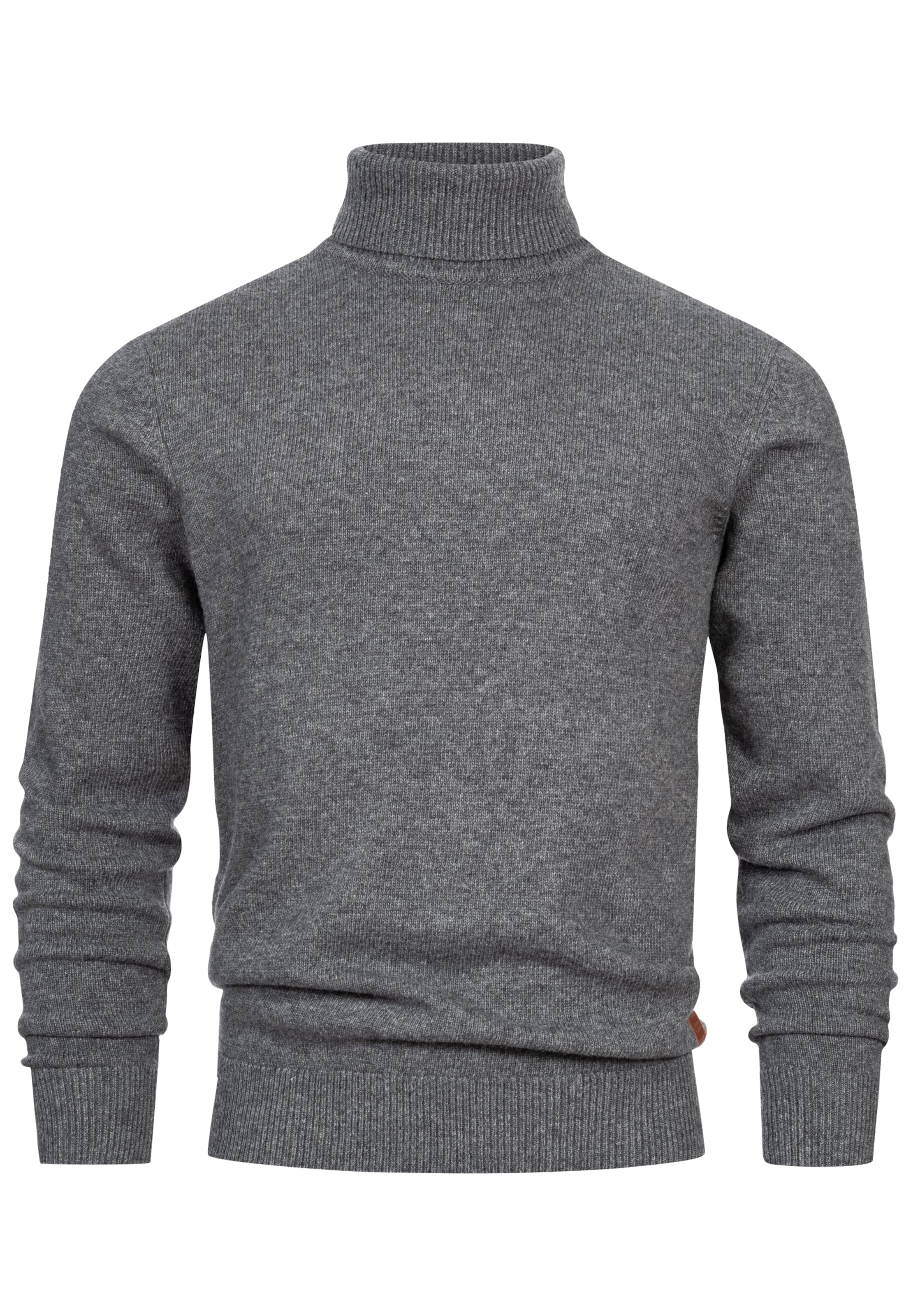 INDICODE JEANS Pullover 'INMargous' in Grau: Vorderseite