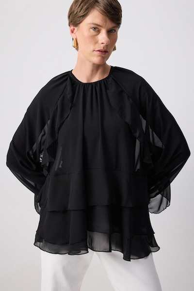 Touche Prive Blouse in de kleur Zwart, Productweergave