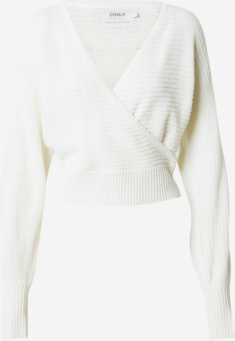 ONLY Pullover 'NINA' i hvid: forside