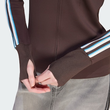 ADIDAS ORIGINALS Sportief sweatvest 'Trefoil' in Bruin