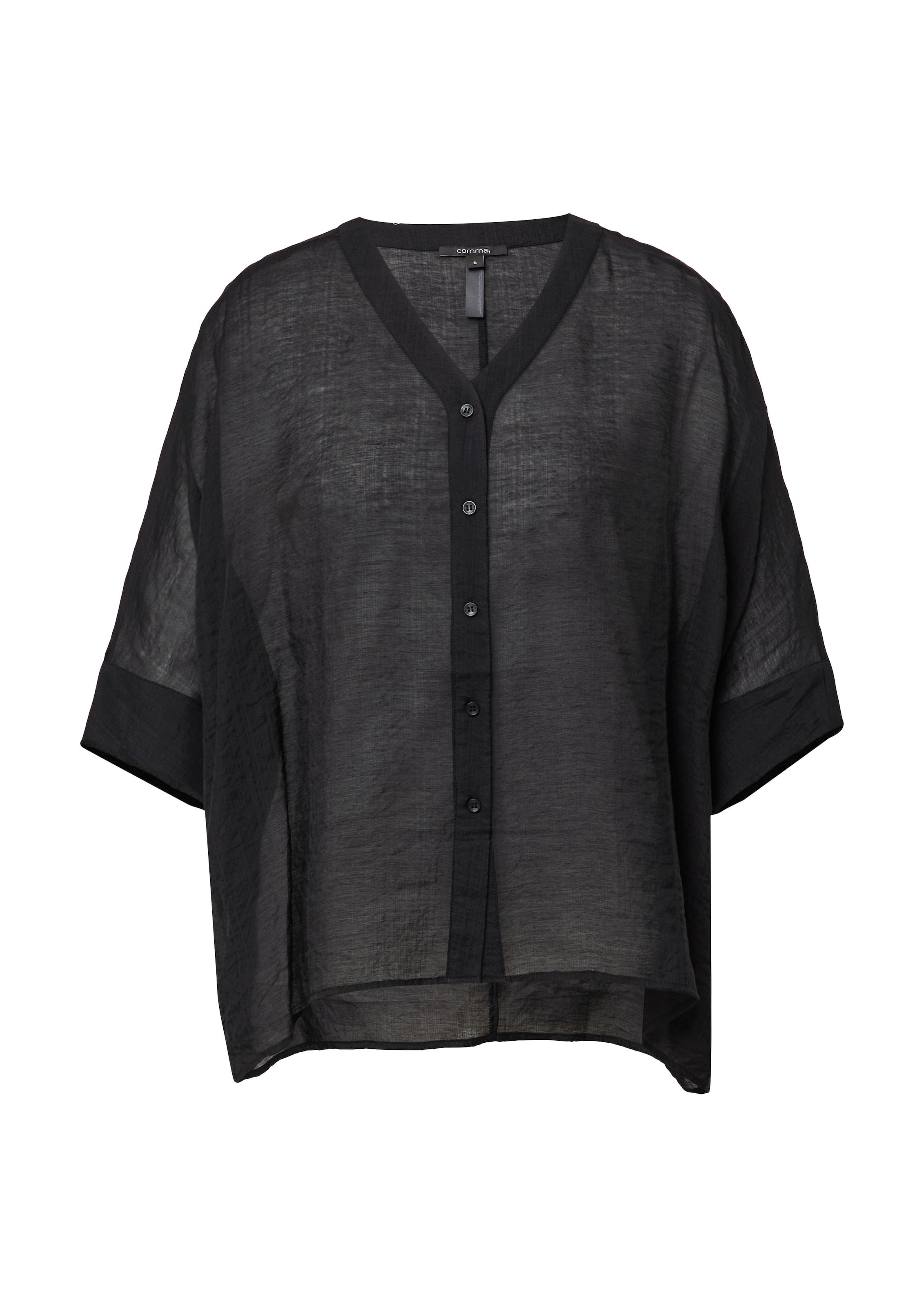 COMMA Bluse in Schwarz: Vorderseite