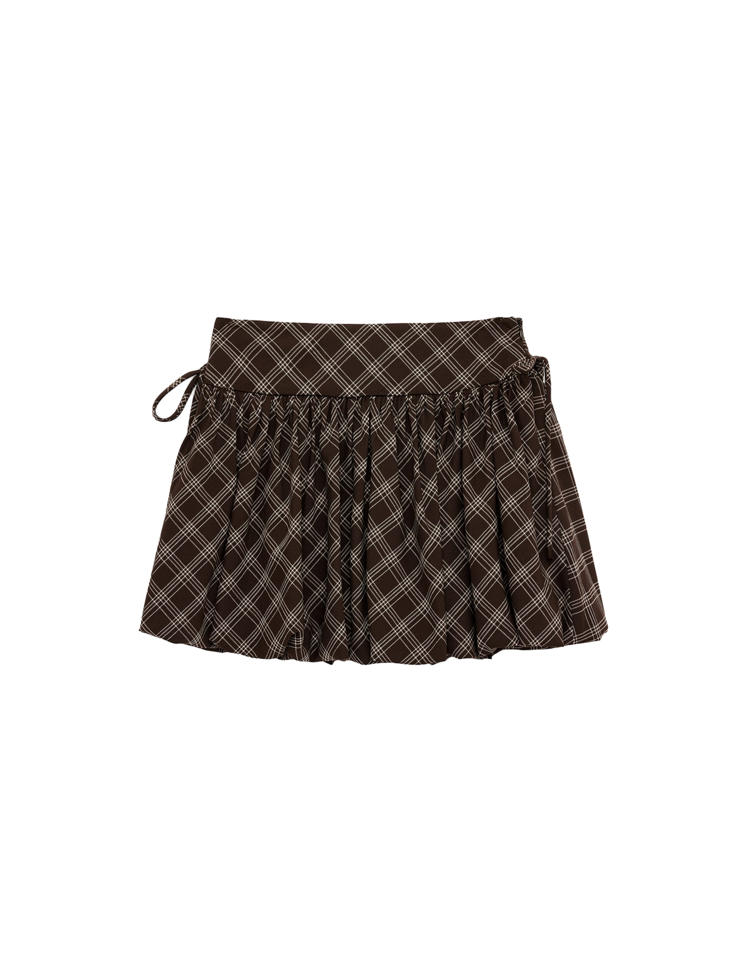 Koton Skirt in 32 in Dark brown / White, Item view