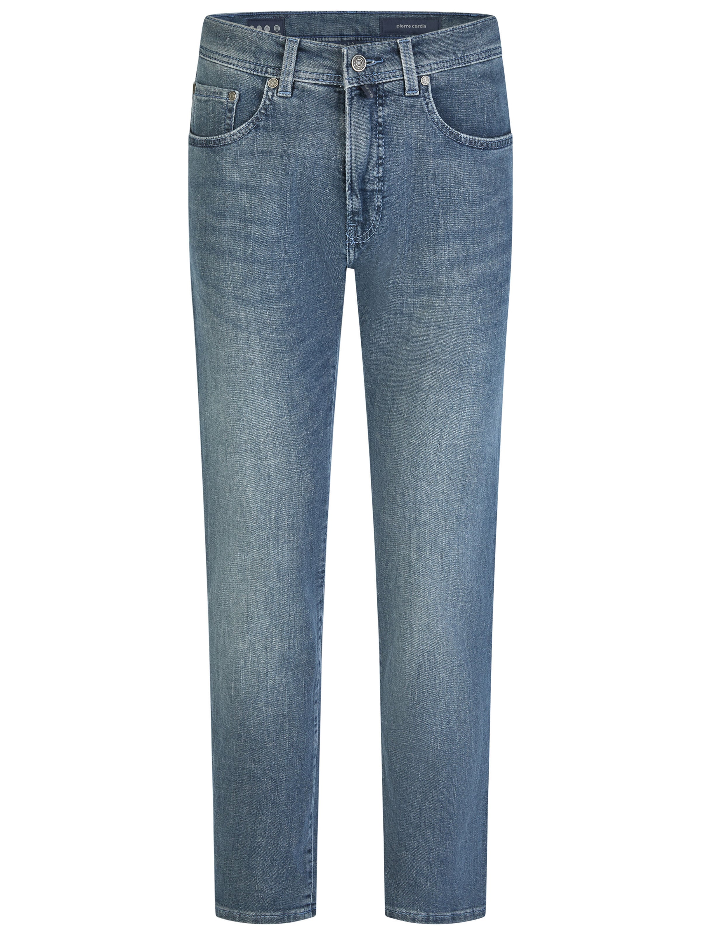 Coupe slim Jean 'Lyon' PIERRE CARDIN en bleu : devant