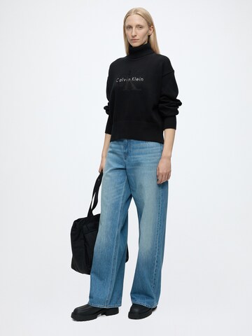 Calvin Klein Jeans Pullover in Schwarz