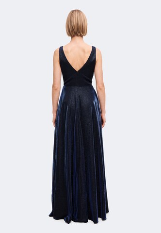 Robe de soirée MAGIC NIGHTS en bleu : derrière