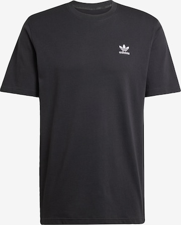 ADIDAS ORIGINALS Shirt 'Trefoil Essentials' in Zwart: voorkant